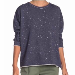 Paint splattered dolman sweatshirt